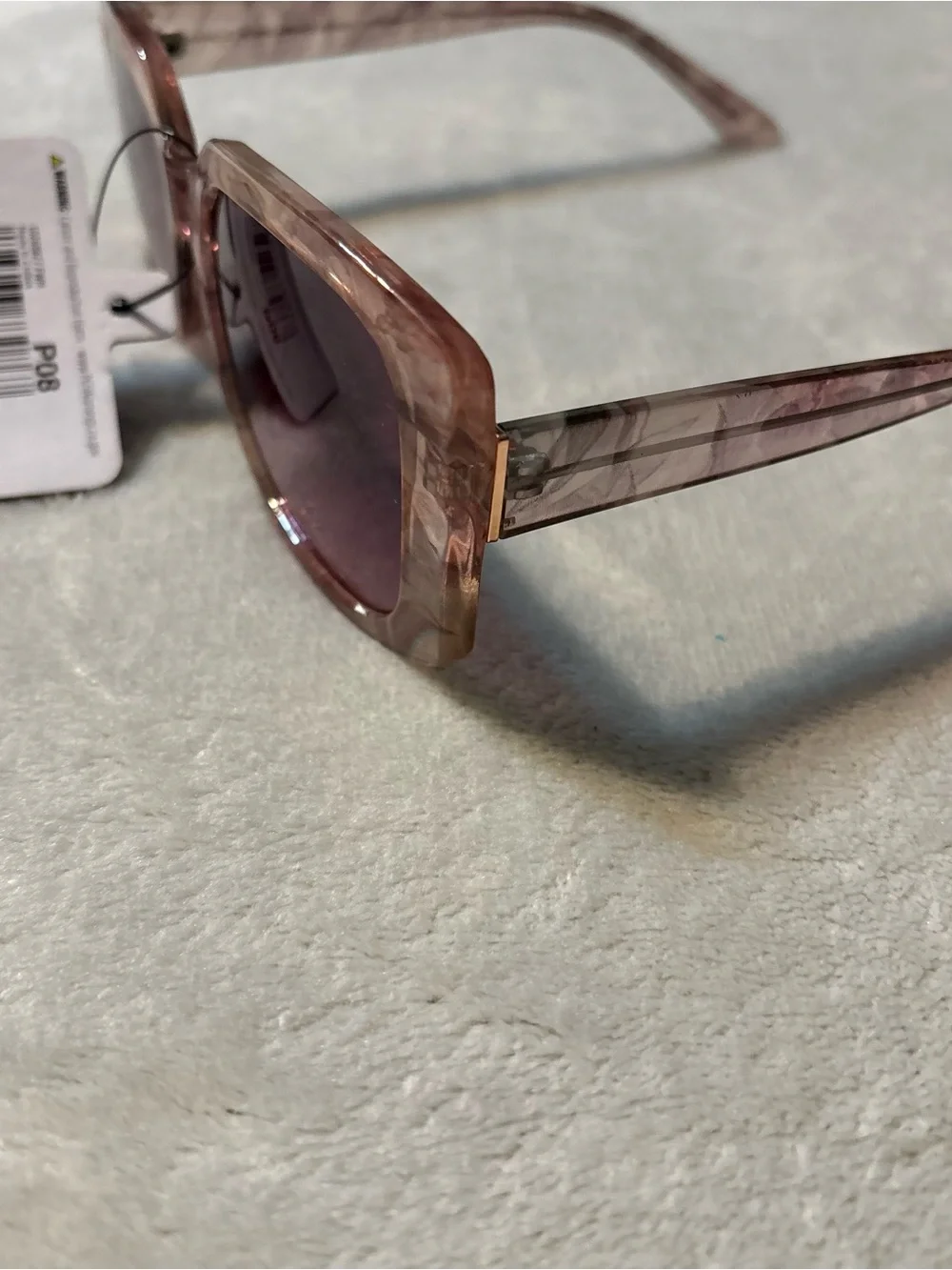 Foster Grant Marble Square Fashion Sunglasses 10269827.FWM, Women’s, P08 Premium